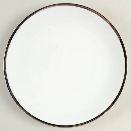 PLATINUM BAND (COUPE) Luncheon Plate