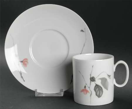Quince (Medallion Shape) Flat Cup & Saucer Set