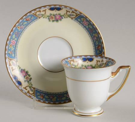 Queen Louise Footed Demitasse Cup & Saucer Set