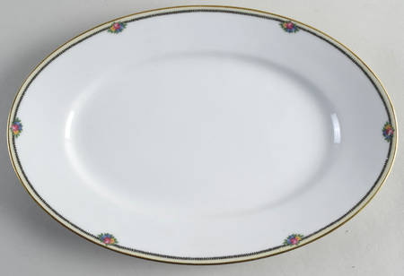 Rose Point 12" Oval Serving Platter