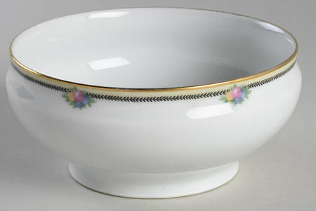 Rose Point Cranberry Bowl