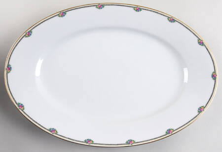 Rose Point 16" Oval Serving Platter