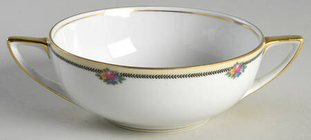 Rose Point Flat Cream Soup Bowl