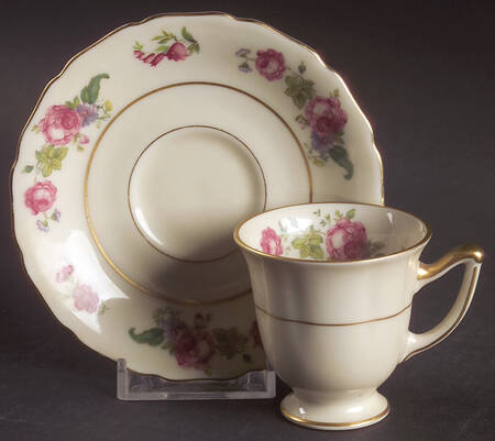 Rosemont Footed Demitasse Cup & Saucer Set