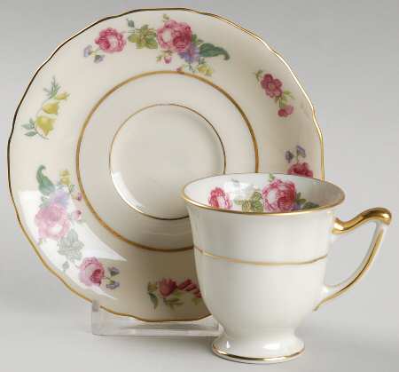 Rosemont Footed Demitasse Cup & Saucer Set