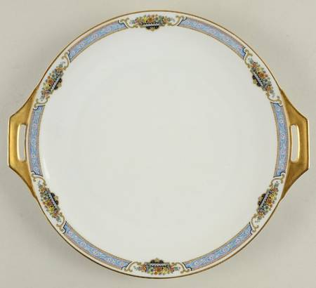 Sicily (White Background) Handled Cake Plate