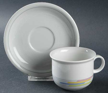 Spectrum Flat Cup & Saucer Set