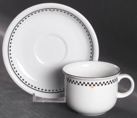 Speedway Flat Cup & Saucer Set
