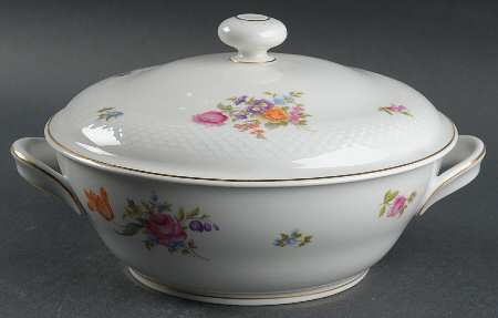 Spring Garden Round Covered Vegetable by Thomas