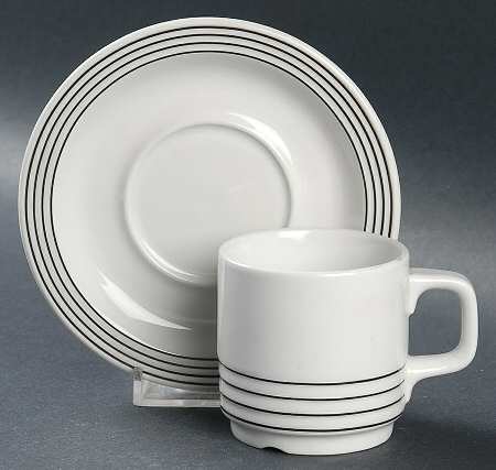 Step Flat Demitasse Cup & Saucer Set