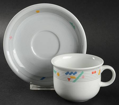Sunny Flat Cup & Saucer Set