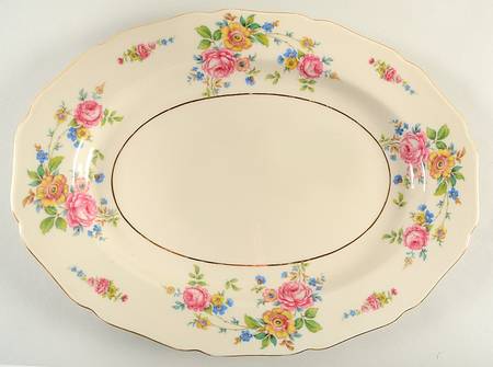 THO31 14" Oval Serving Platter