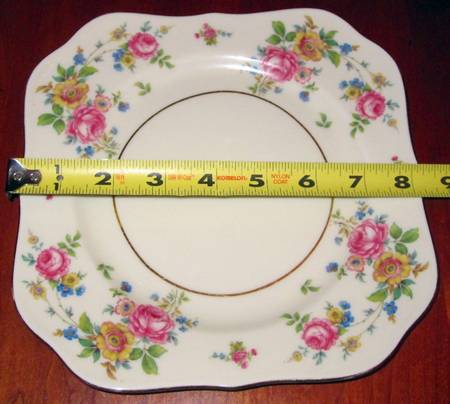 THO31 Square Salad Plate