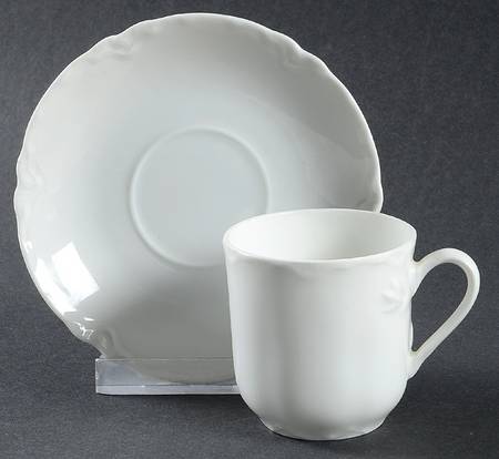 THO4 Flat Demitasse Cup & Saucer Set