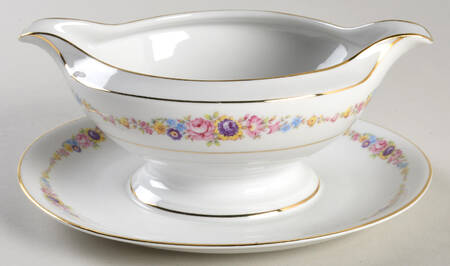 THO62 Gravy Boat with Attached Underplate