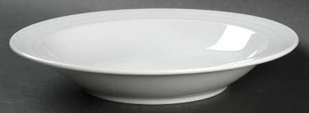 Trio White Large Rim Soup Bowl