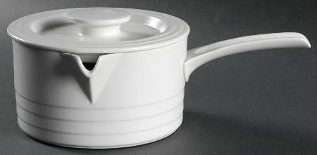 Trio White 1 Quart Saucepan & Lid