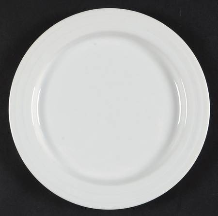Trio White Salad Plate