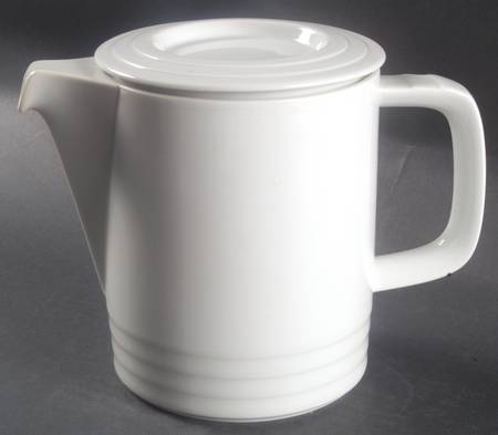 Trio White Teapot & Lid