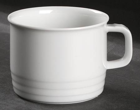 Trio White Flat Cup