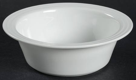Trio White Rim Cereal Bowl