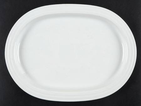 Trio White 13" Oval Serving Platter