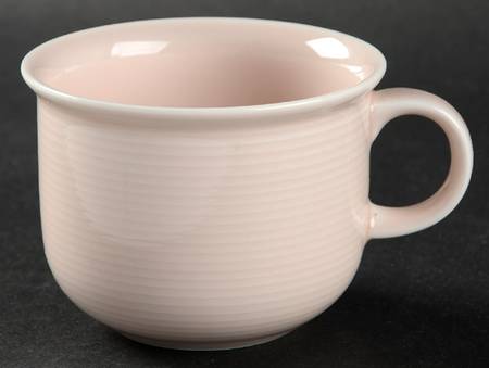 Trend Pastels Pink Flat Cup & Saucer Set