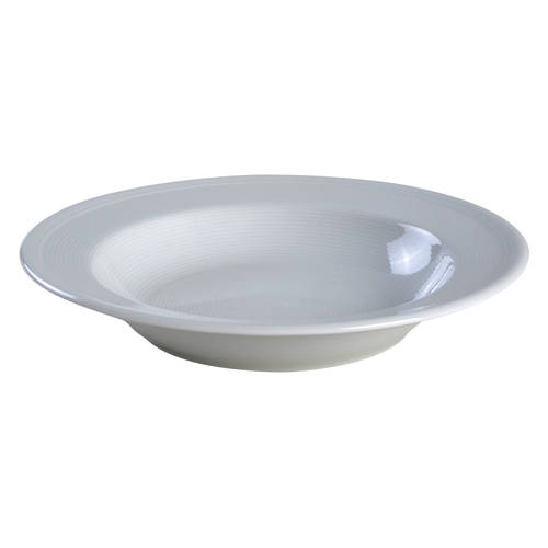 Trend White Large Rim Soup Bowl