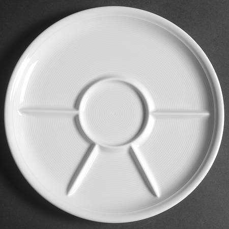 Trend White Fondue Plate
