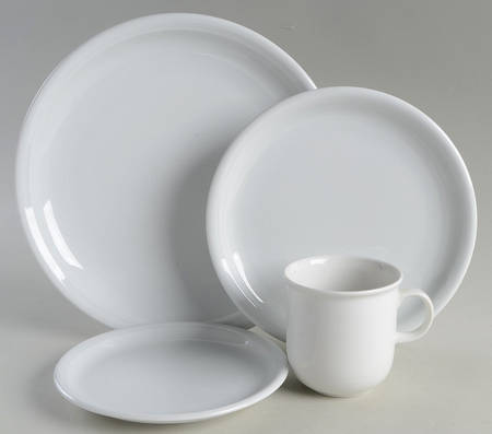Trend White 4 Piece Place Setting