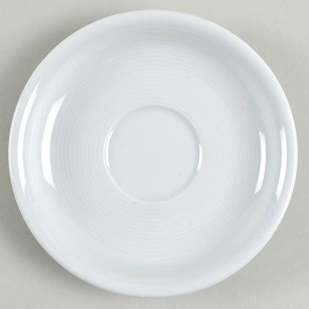 Trend White Saucer for Flat Cup