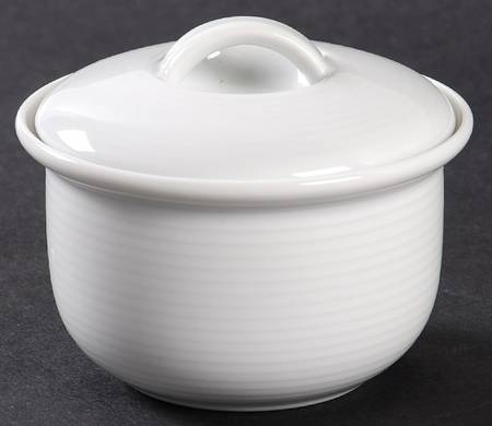 Trend White Mini Sugar Bowl & Lid