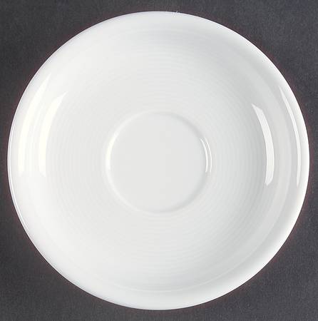 Trend White Saucer for Flat Cup