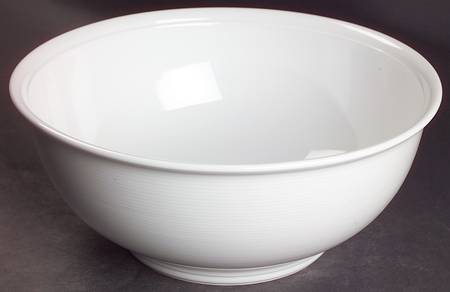 Trend White 10" Round Vegetable Bowl
