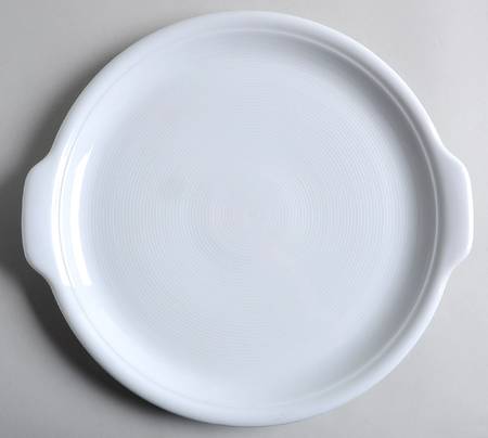 Trend White Handled Cake Plate