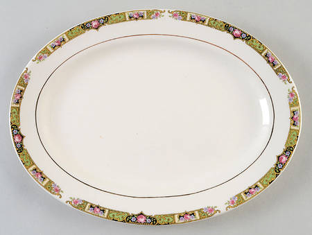 Chartreuse 11" Oval Serving Platter