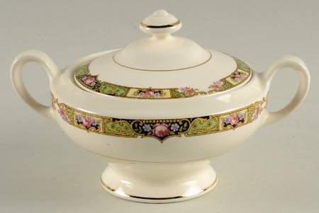 Chartreuse Sugar Bowl & Lid