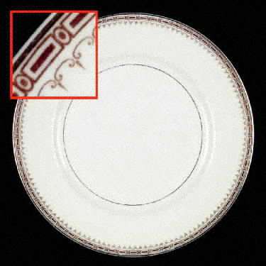 Athena (Brown Blocks) Salad Plate