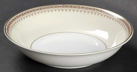 Athena (Brown Blocks) Fruit/Dessert (Sauce) Bowl