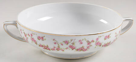 Bridal Rose (Smooth) Round Vegetable No Lid