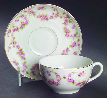 Bridal Rose (Smooth) Flat Cup & Saucer Set