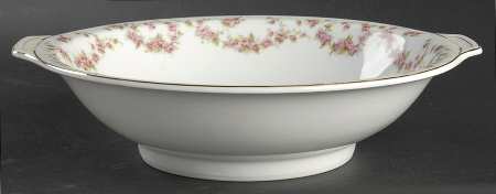 Bridal Rose (Smooth) 10" Round Vegetable Bowl