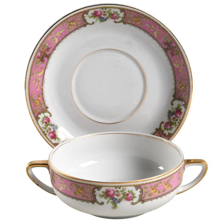 Dubarry Flat Cream Soup Bowl & Saucer Set