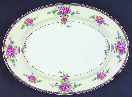 The Duchess Rose 12" Oval Serving Platter