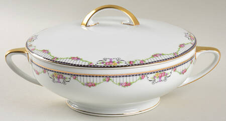 Empire (White) Round Covered Vegetable by Thun