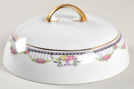 Empire (White) Lid for Round Butter