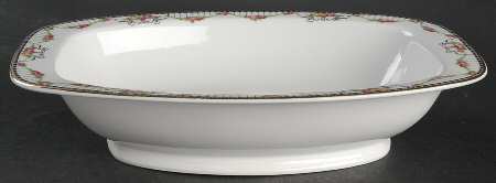 Empire (White) 10" Oval Vegetable Bowl
