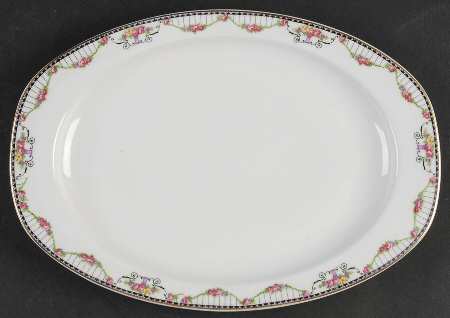 Empire (White) 11" Oval Serving Platter