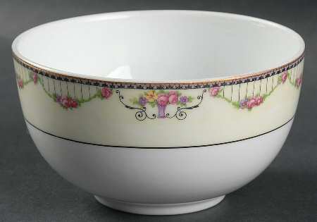 Empire (Cream Border) Cranberry Bowl