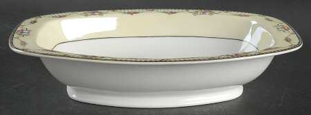 Empire (Cream Border) 10" Oval Vegetable Bowl